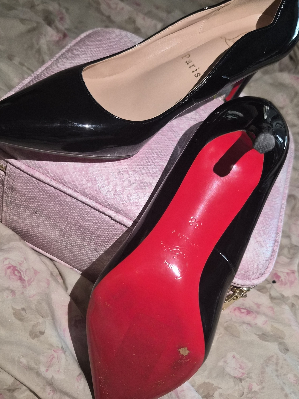 Black Pointed Louboutin Heels